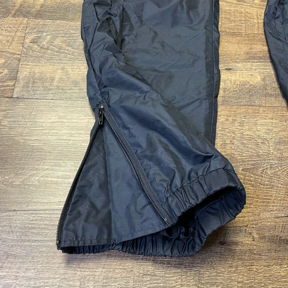 Obermeyer Cannon Rain Pants Mens XL Elastic Waist Ski Black Nylon Unlined